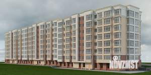 1-к квартира, строящийся дом, 46м2, 7/8 этаж