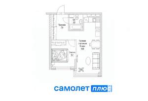 2-к квартира, сданный дом, 43м2, 3/5 этаж