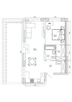 2-к квартира, вторичка, 84м2, 7/8 этаж