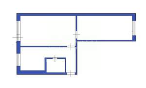 2-к квартира, вторичка, 44м2, 1/5 этаж