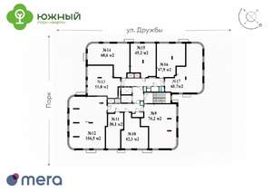 2-к квартира, вторичка, 45м2, 3/15 этаж