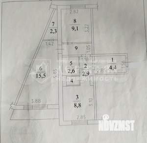 2-к квартира, вторичка, 50м2, 4/10 этаж