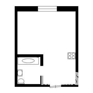 1-к квартира, вторичка, 35м2, 1/10 этаж