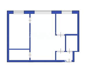 2-к квартира, вторичка, 39м2, 2/3 этаж