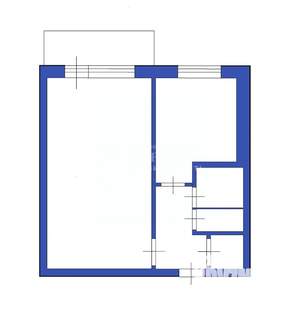 1-к квартира, вторичка, 31м2, 5/5 этаж