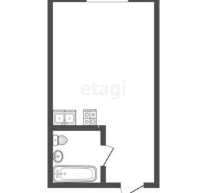 Студия квартира, вторичка, 23м2, 8/9 этаж