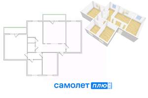 5-к квартира, вторичка, 101м2, 4/9 этаж