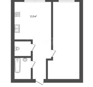 1-к квартира, вторичка, 34м2, 1/5 этаж