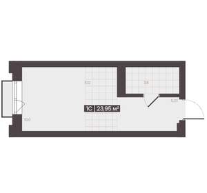 1-к квартира, вторичка, 24м2, 2/16 этаж