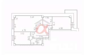 3-к квартира, вторичка, 55м2, 8/12 этаж