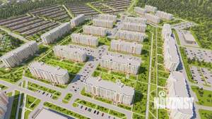 1-к квартира, строящийся дом, 46м2, 2/8 этаж