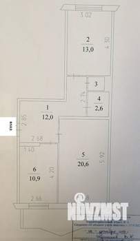 2-к квартира, вторичка, 60м2, 2/10 этаж