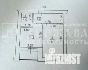 1-к квартира, вторичка, 39м2, 11/14 этаж