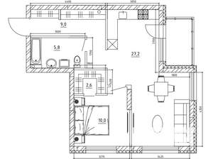 3-к квартира, вторичка, 61м2, 2/15 этаж