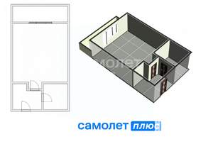 1-к квартира, вторичка, 29м2, 2/9 этаж
