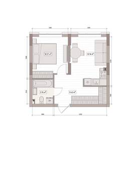 2-к квартира, вторичка, 37м2, 3/15 этаж