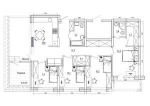 4-к квартира, вторичка, 123м2, 7/8 этаж
