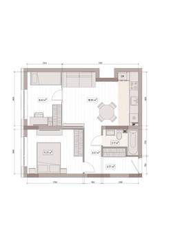 2-к квартира, вторичка, 50м2, 6/15 этаж