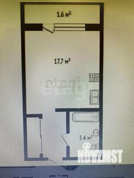Студия квартира, вторичка, 25м2, 6/9 этаж