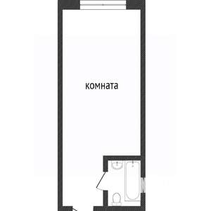 1-к квартира, вторичка, 17м2, 9/9 этаж