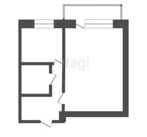 1-к квартира, вторичка, 33м2, 4/5 этаж