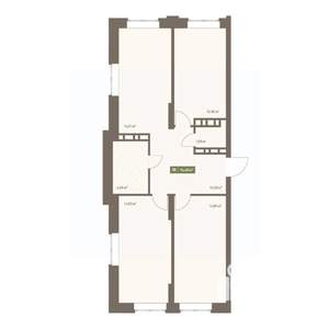 3-к квартира, вторичка, 74м2, 1/16 этаж