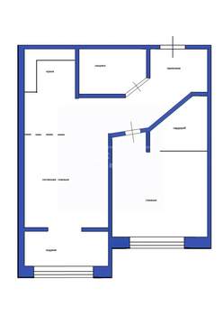 2-к квартира, вторичка, 56м2, 14/14 этаж