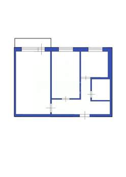 2-к квартира, вторичка, 44м2, 4/5 этаж