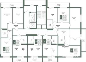 2-к квартира, вторичка, 64м2, 7/15 этаж