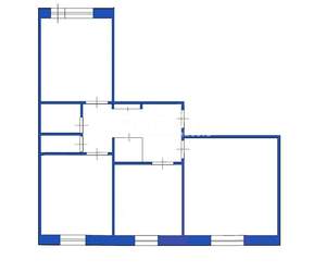 3-к квартира, вторичка, 62м2, 1/9 этаж