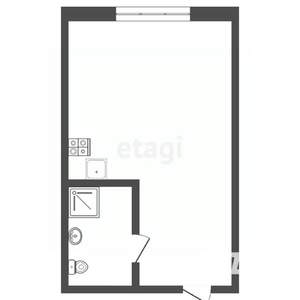 Студия квартира, вторичка, 23м2, 1/9 этаж