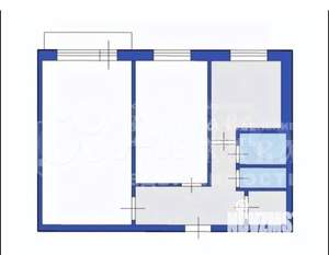 2-к квартира, вторичка, 44м2, 4/5 этаж