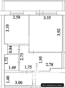 2-к квартира, вторичка, 39м2, 8/10 этаж