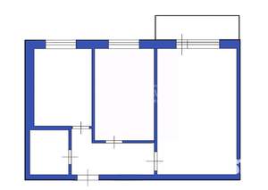 2-к квартира, вторичка, 45м2, 5/9 этаж