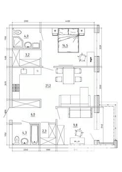3-к квартира, вторичка, 71м2, 6/8 этаж