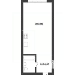 Студия квартира, вторичка, 23м2, 1/9 этаж