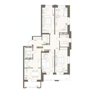 5-к квартира, вторичка, 108м2, 12/16 этаж