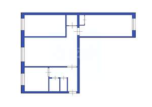 3-к квартира, вторичка, 65м2, 1/2 этаж