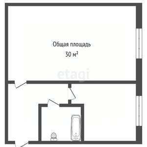 1-к квартира, вторичка, 29м2, 1/5 этаж