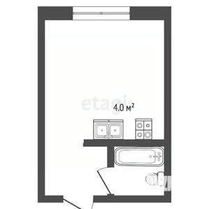 Студия квартира, вторичка, 23м2, 1/9 этаж