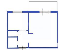 1-к квартира, вторичка, 34м2, 6/9 этаж