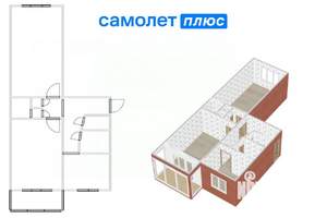 2-к квартира, вторичка, 51м2, 4/5 этаж