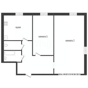 2-к квартира, вторичка, 42м2, 1/5 этаж