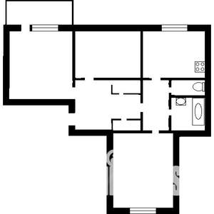 3-к квартира, вторичка, 65м2, 8/8 этаж