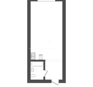 Студия квартира, вторичка, 17м2, 2/9 этаж