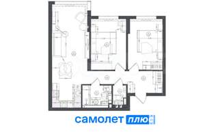 3-к квартира, сданный дом, 69м2, 7/15 этаж