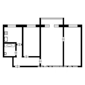 3-к квартира, вторичка, 60м2, 1/9 этаж
