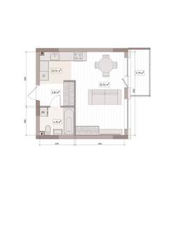 Студия квартира, вторичка, 33м2, 8/15 этаж