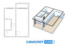 1-к квартира, вторичка, 30м2, 5/5 этаж
