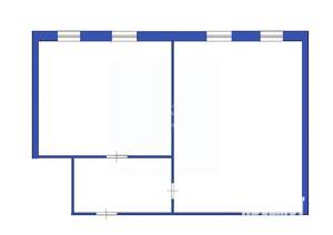 1-к квартира, вторичка, 40м2, 1/2 этаж